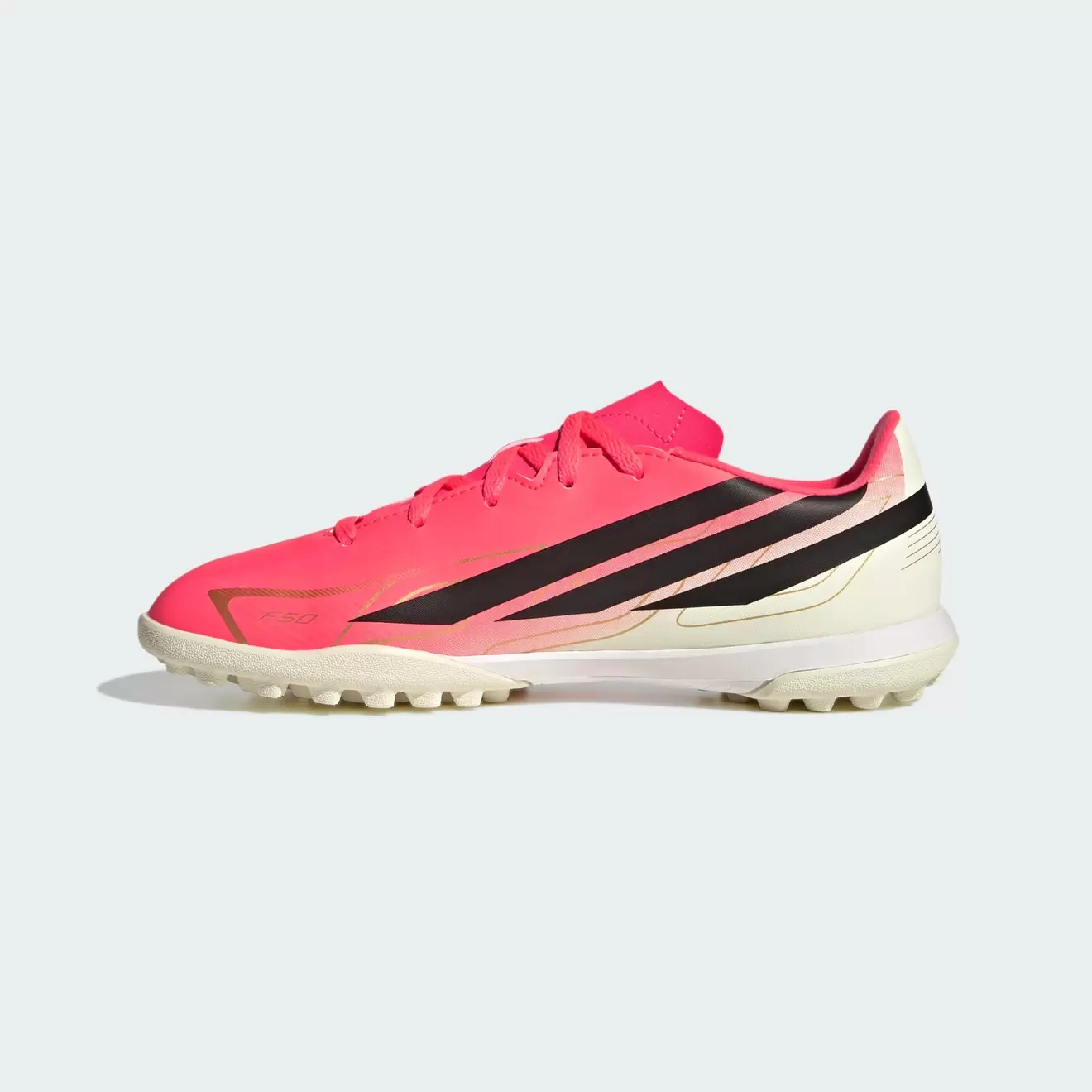zapatilla de futbol adidas f50 hyperfast club tf ros nño