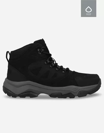 Botines Outdoor Hombre Cuero Waterproof Sansac Azul