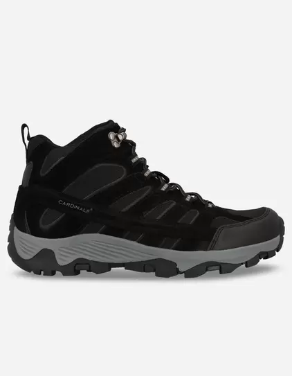 Botines Outdoor Hombre Waterproof Cuero Bains Negro