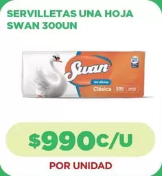 Swan - Servilletas Una Hoja
