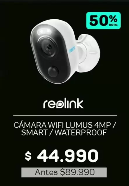 Camara Wifi Lumus 4mp / Smart / Waterproof