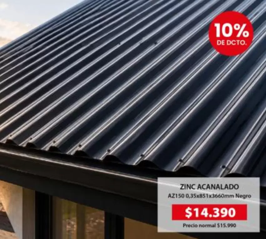 Zinc Acanalado