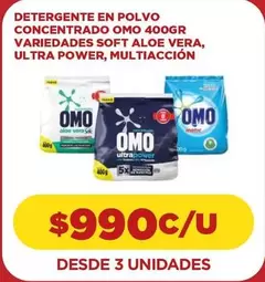 Omo - Detergente En Polvo Concentrado