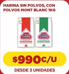 Mont Blanc - Harina Sin Polvos, Con Polvos