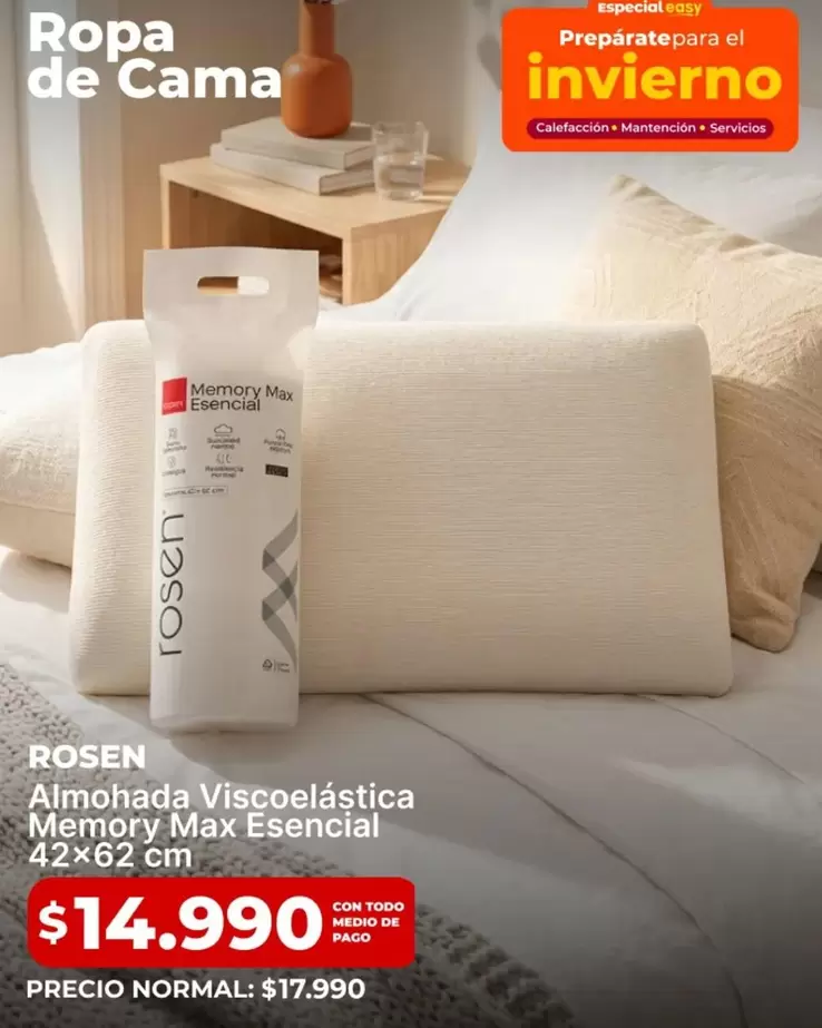 Rosen - Almohada Viscoelastica Memory Max Esencial