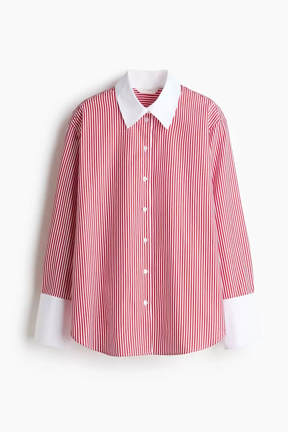 Camisa en popelina de algodón