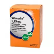 Vetmedin 1.25 mg Pimobendan x 50 comprimidos