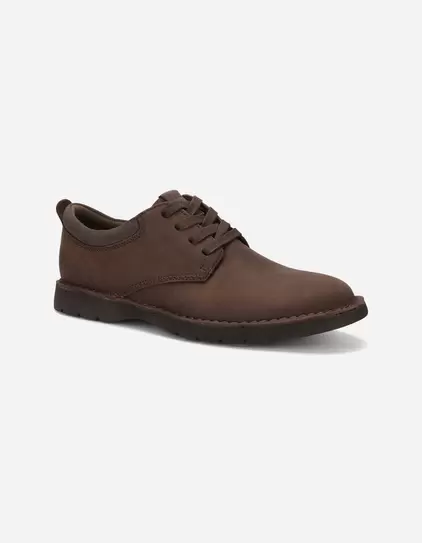 Zapatos Casual Hombre Cuero Bruxton Café