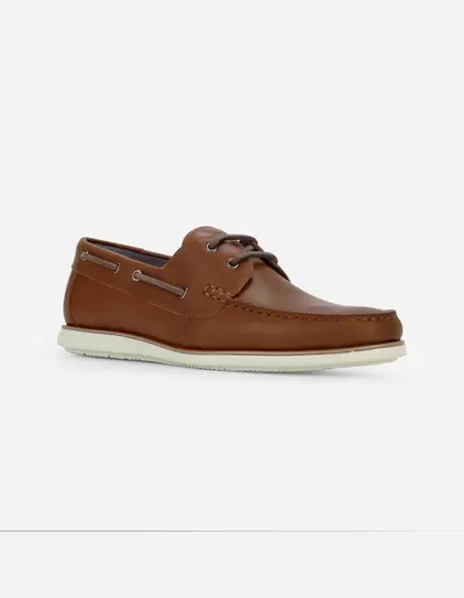 Zapato Mocasín Náutico Hombre Cuero X-Light Dockwalk Brandy