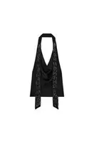 TOP SATINADO FOULARD ABALORIOS