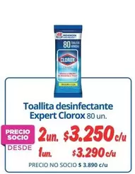 Clorox - Toallita Desinfectante Expert