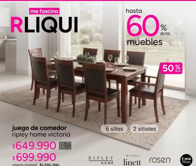 Victoria - Juego De Comedor Ropa Home