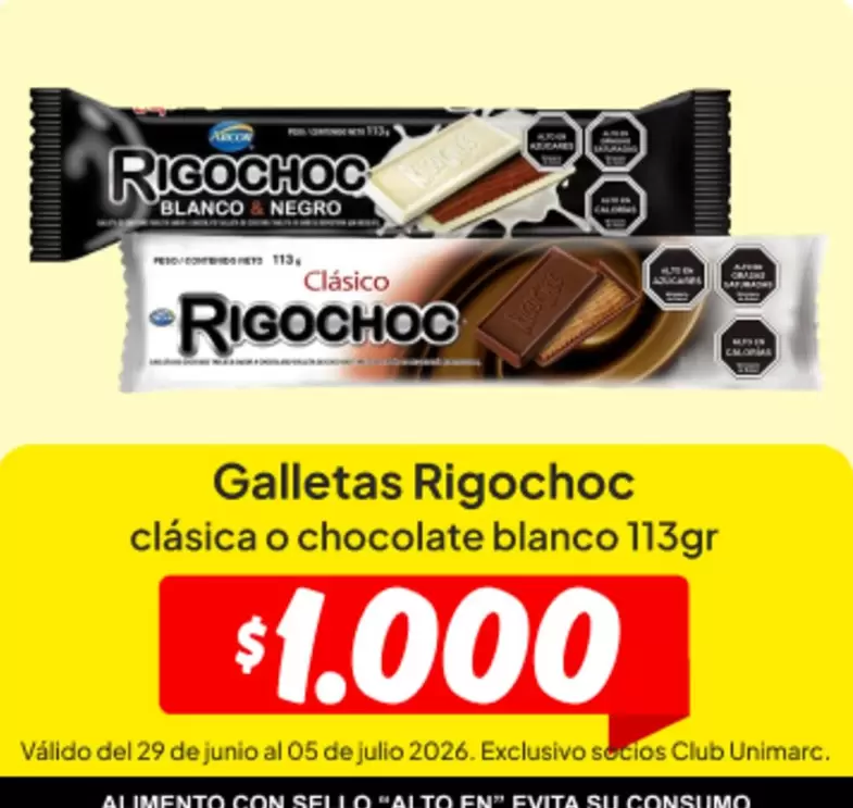 Rigochoc - Galletas Clasica O Chocolate Blanco 113gr