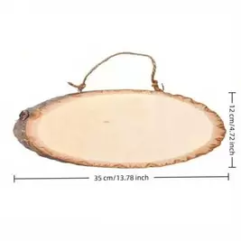 -5%Últimos 2 díasPlaca de Madera Ovalada de Tilo para Letreros Colgantes, Manualidades de Grabado y Pintura