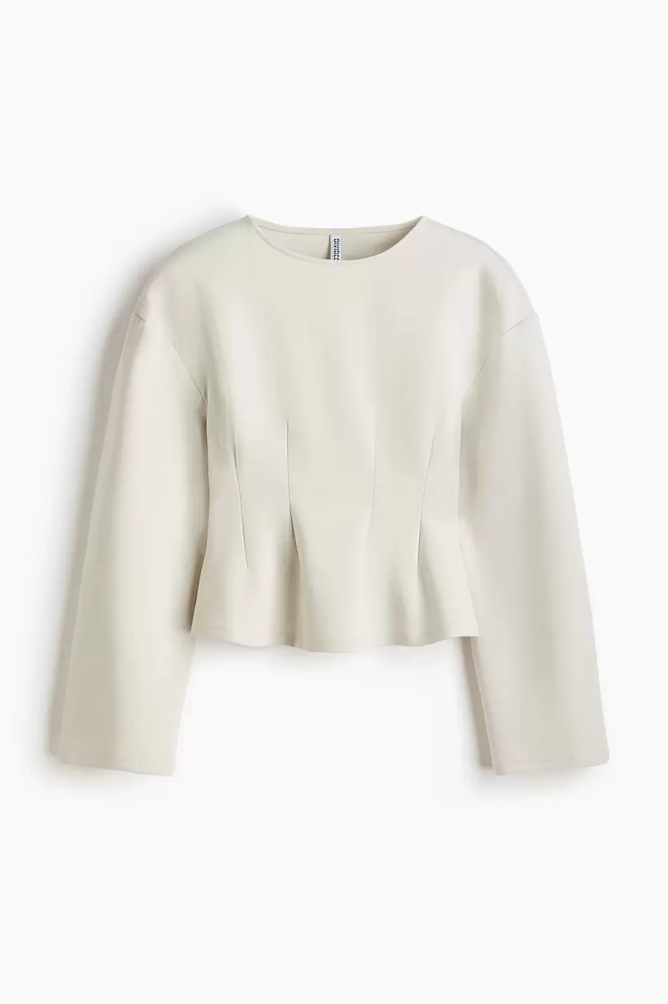 Top interlock con cintura entallada