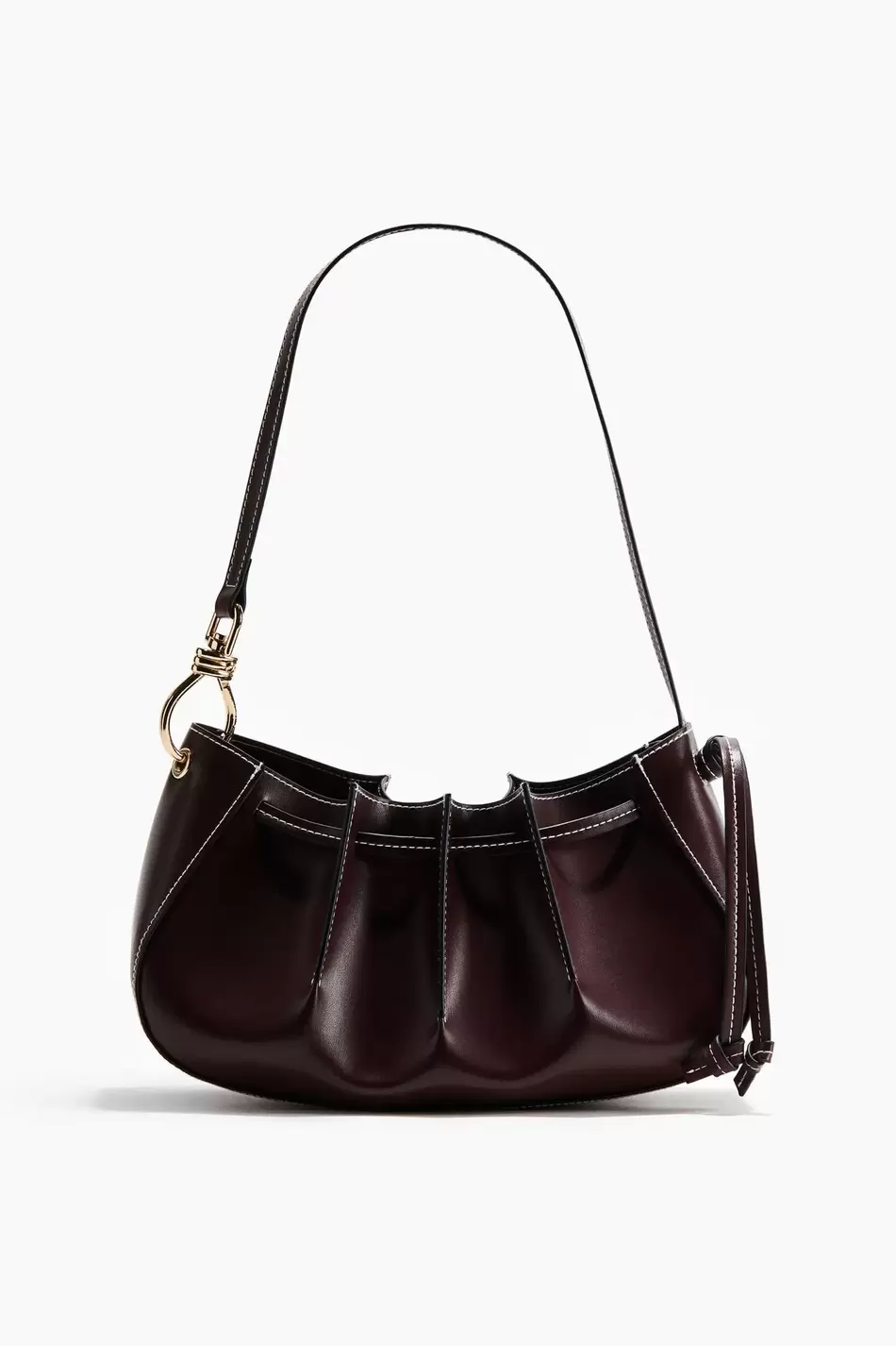 Cartera de hombro plisada