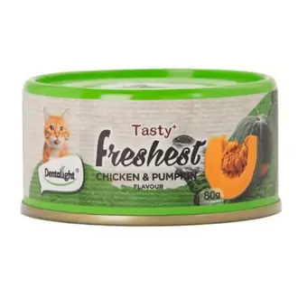 Comida húmeda gato Dentalight lata Pollo y Calabaza x 80g DESCUENTO