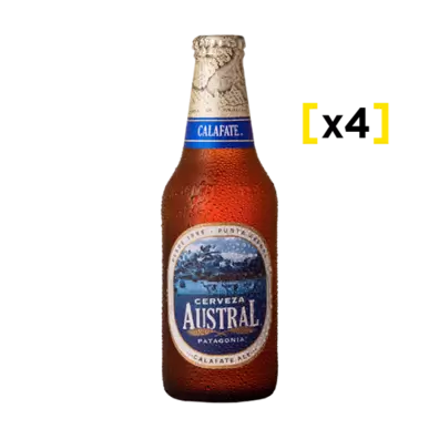 Cerveza Austral Calafate Botella 330 CC x4$5.990$7.160