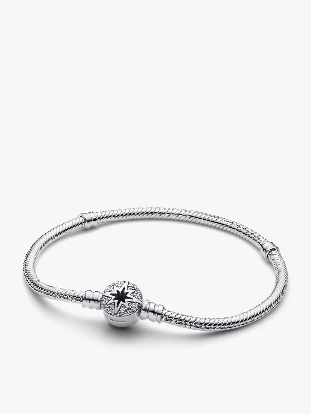 Brazalete cadena de serpiente con broche estrella polar