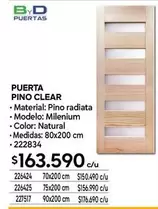 Clear - Puerta Pino