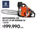 120 - Motosierra  35 Cc 1.9 Hp Espada 16"