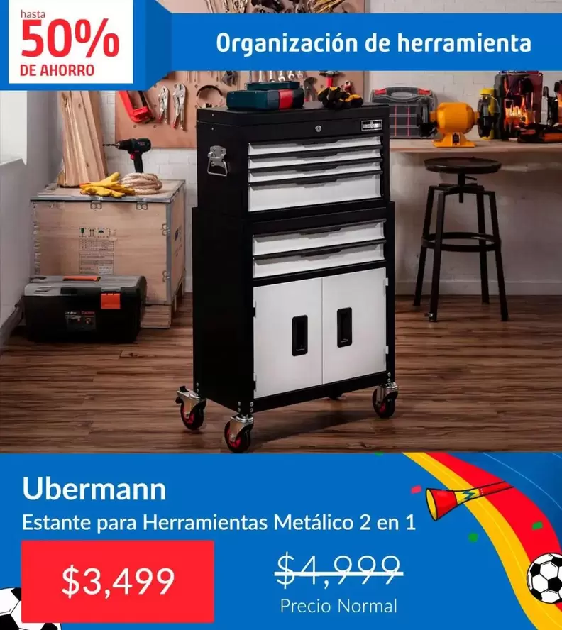 Estante Para Herramientas Metalico 2 En 1