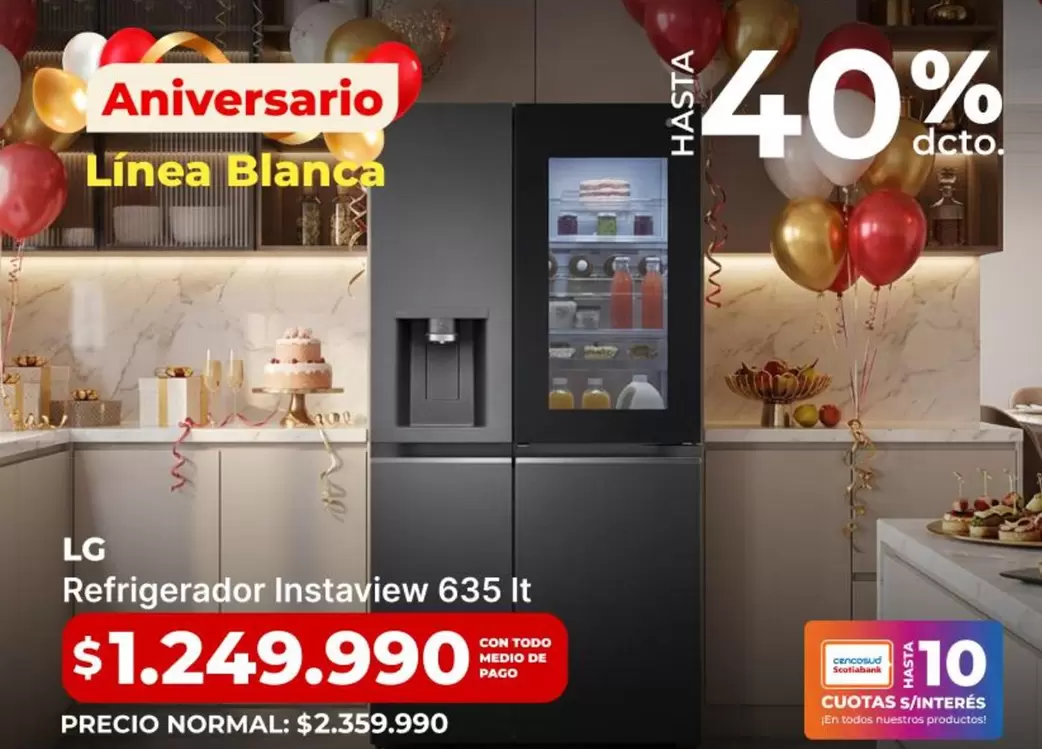 LG - Refrigerador InstaView 635 Lt