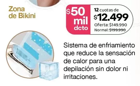 Sistema De Enrimiento Que Reduce La Sensacion De Calor Para Una Depilacion Sin Dolor Ni Irritaciones