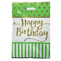 Bolsa Hb Metalizada Verde Lima 10 Uni