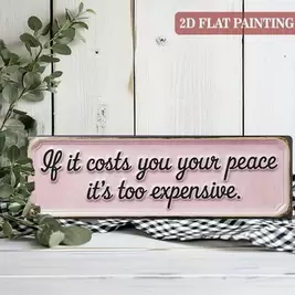 -5%Último día1 Paquete Letrero de Pared de Madera Plano 2D Estilo Granja con Cita Inspiradora, Decoración Colgante para Cocina, Cafetería, Bar, Garaje, Excelente Regalo de Inauguración de Casa