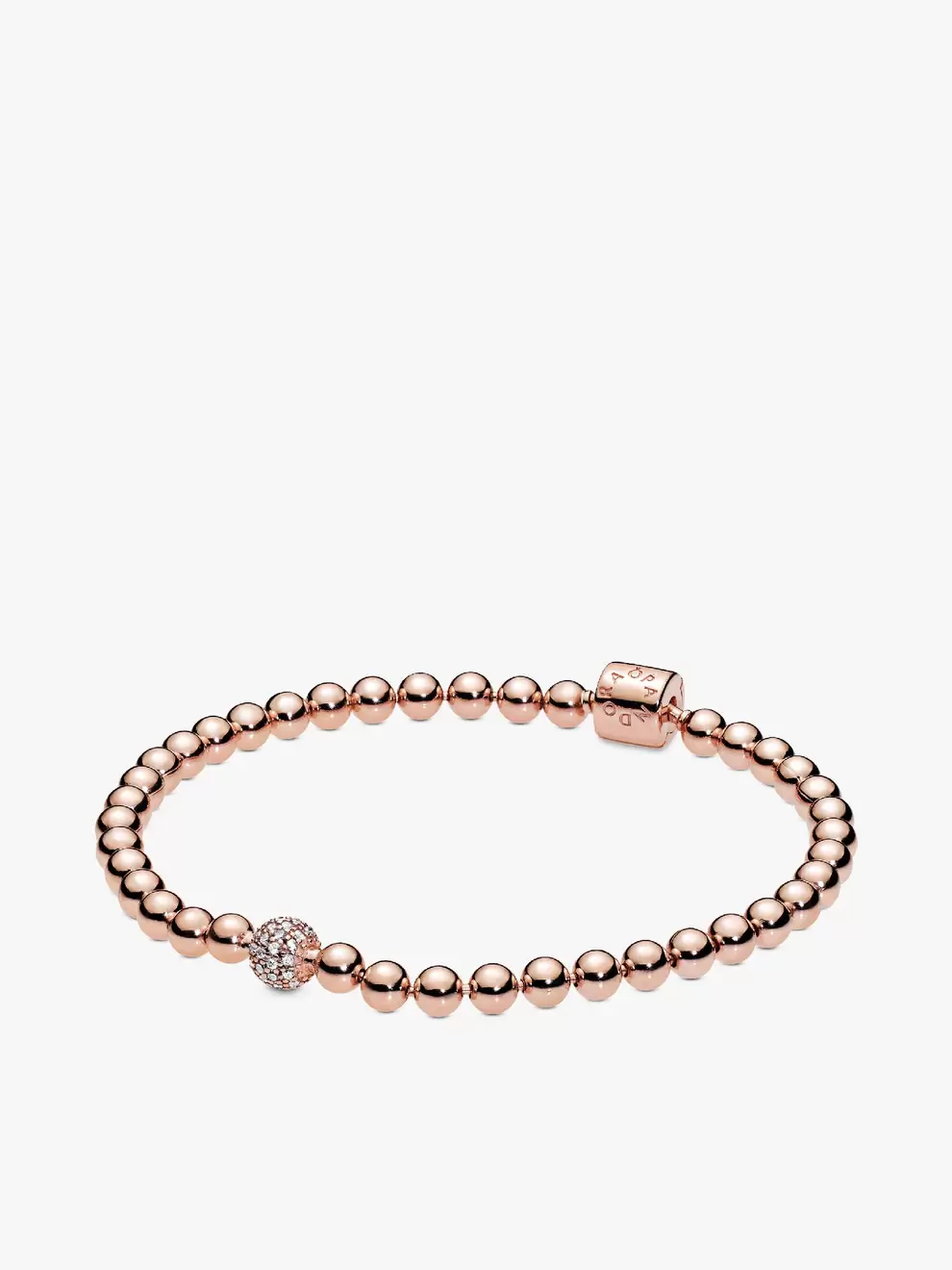 Brazalete de cuentas y pavé