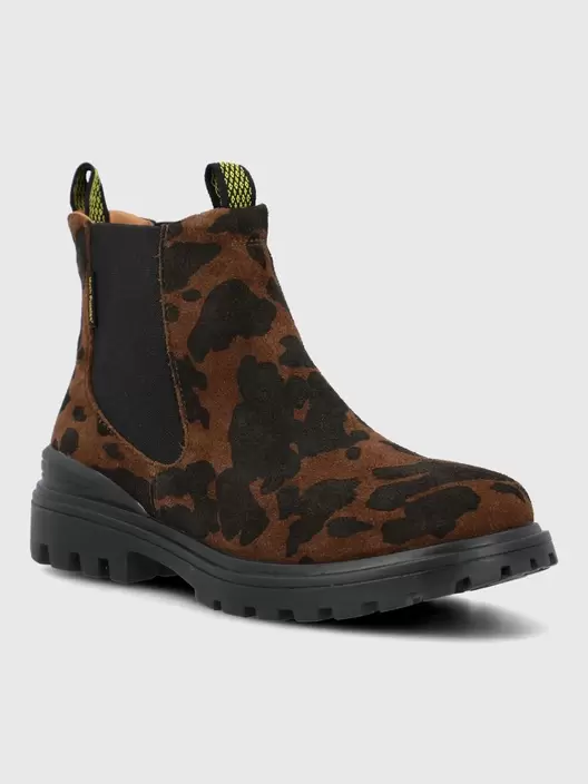 Botin Cuero Mujer One And Only Multicolor
