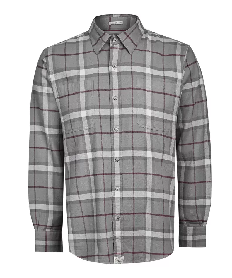 Camisa Algodón Orgánico Hombre Padua Gris