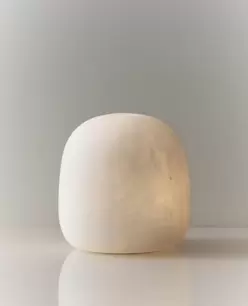 LÁMPARA MESA ALABASTRO SEMIOVALADA