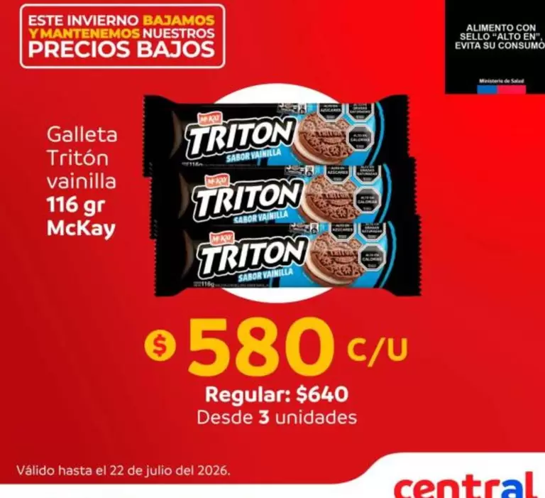 Tritón - Galleta vainilla