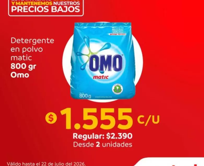 Omo - Detergente En Polvo Matic