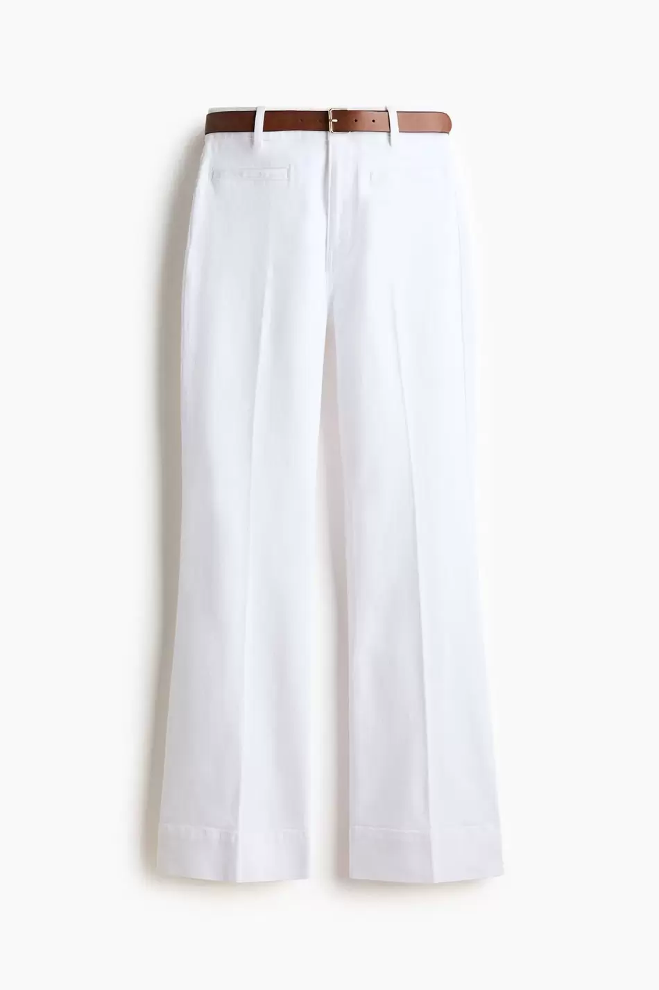 Pantalón acampanado de sarga