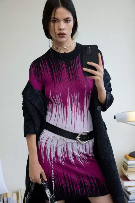 Vestido corto degradado
