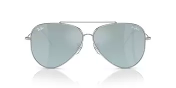 Anteojos De Sol Ray-Ban RBR0101S Aviator Reverse Verde/Plateado