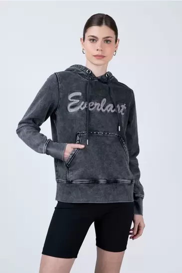 Poleron Hood London Gris Everlast