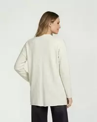 Cardigan Mujer Gianna Relaxed Cuello Tipo Kimono Manga Caída Crudo Lineatre
