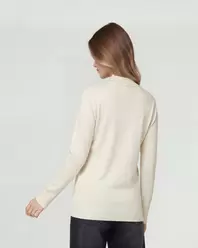 Cardigan Mujer Paola Relaxed Cuello Tipo Kimono Manga Caída Crudo Lineatre