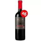Caja de 6 botellas de Vino Koyle Imperial Malbec vino orgánico ($8.990 c/u)