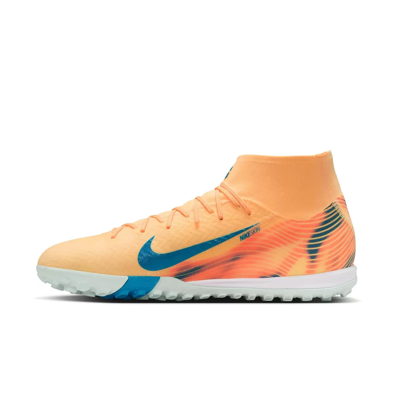zapatilla de futbol nike zoom superfly 10 academy km naranjo tf adulto