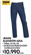 Safety - Jeans Algodon Azul