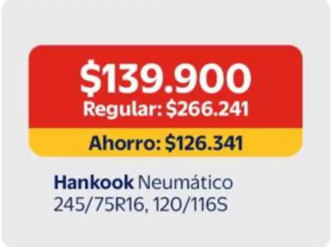Hankook - Neumático 245/75r16