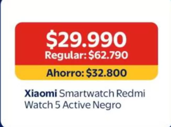 Xiaomi - Smartwatch Redmi Watch 5 Active Negro