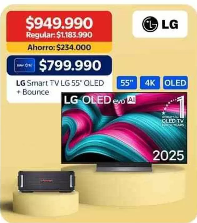 LG - Smart Tv 55'' Oled + Bounce