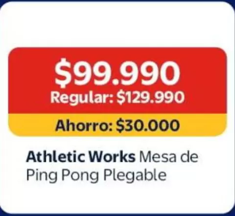 Athletic Works Mesa De Ping Pong Plegable