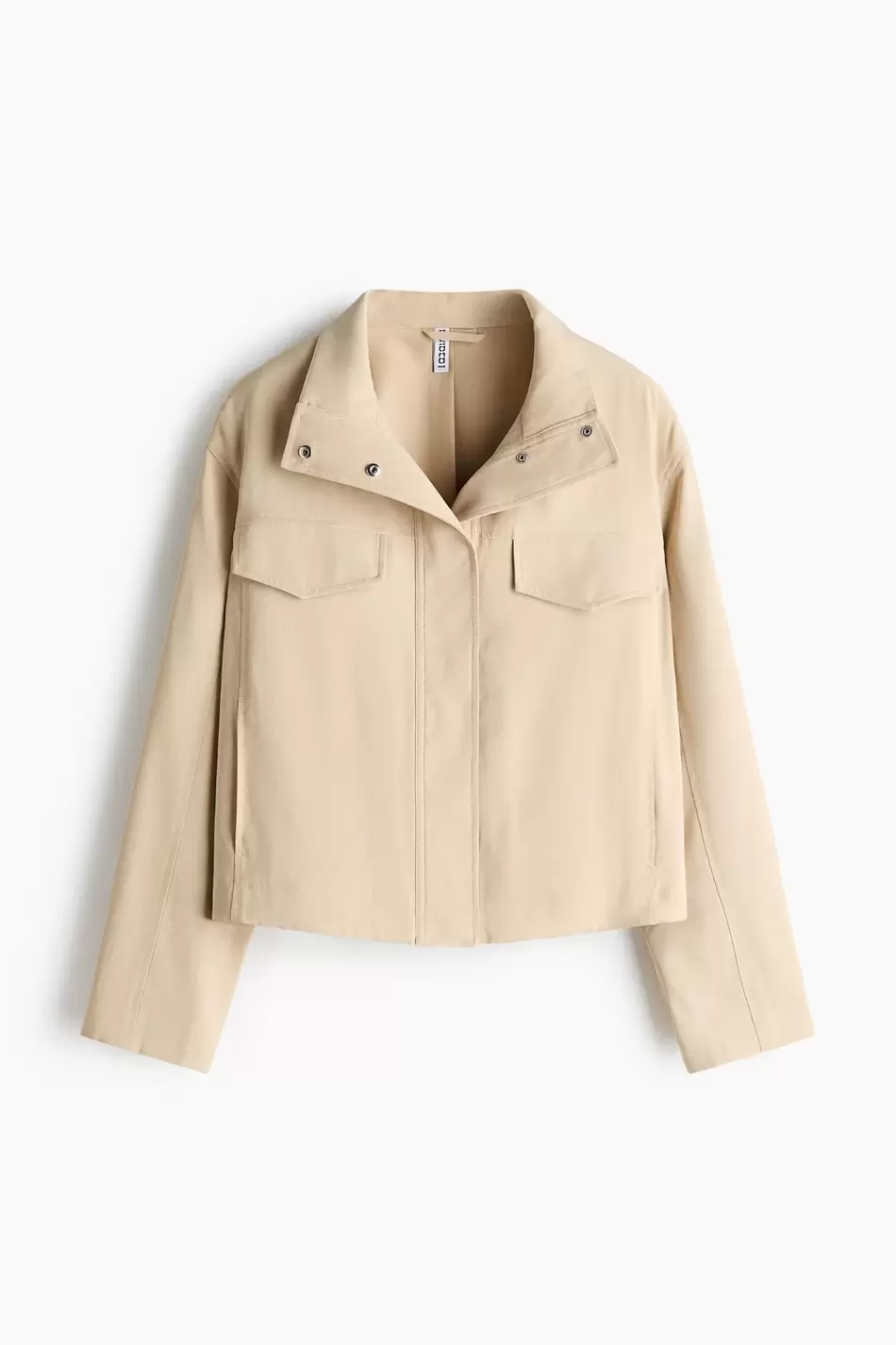 Chaqueta con cuello chimenea